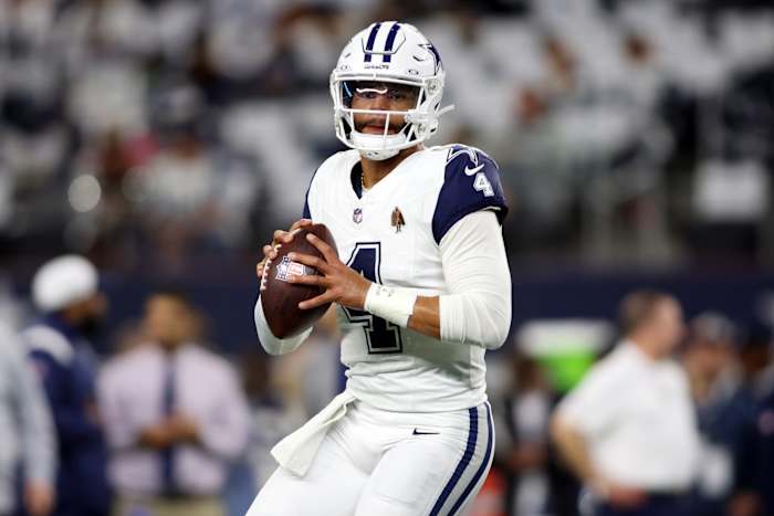 Dallas Cowboys QB Dak Prescott will look to add to his MVP campaign on Sunday.